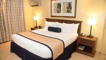 Premium bedding, down comforters, Select Comfort beds, in-room safe