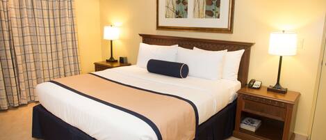 Premium bedding, down duvets, Select Comfort beds, in-room safe