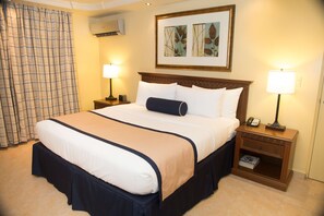 Premium bedding, down duvets, Select Comfort beds, in-room safe