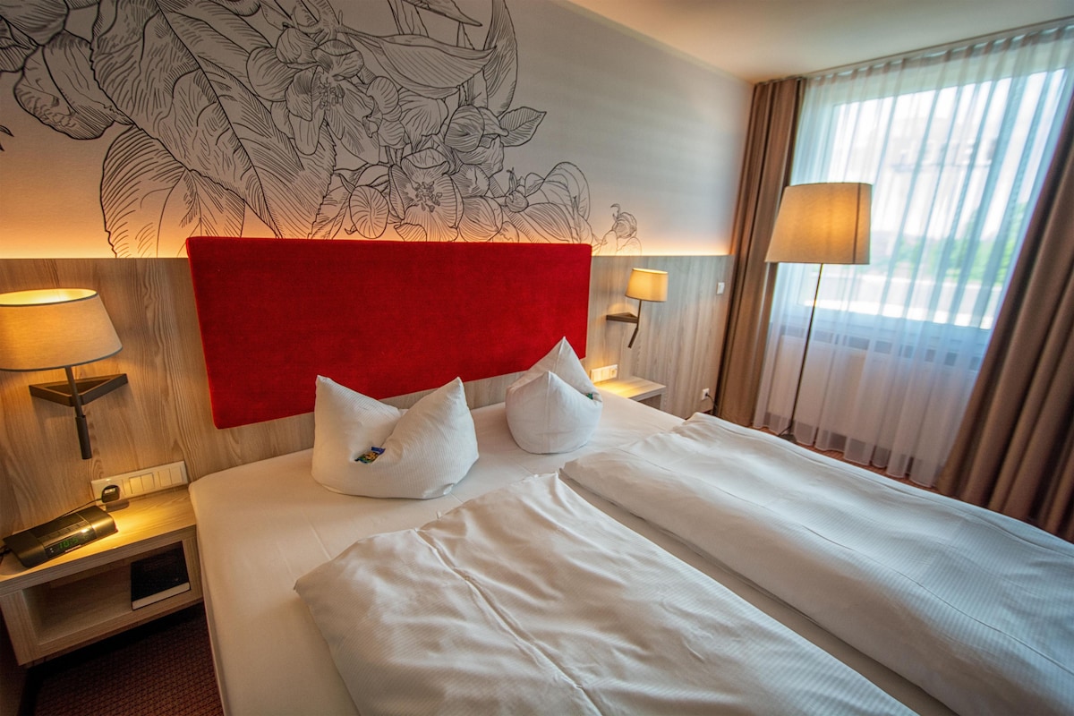 Habitación estándar, 1 cama doble | Ropa de cama hipoalergénica, caja fuerte, escritorio