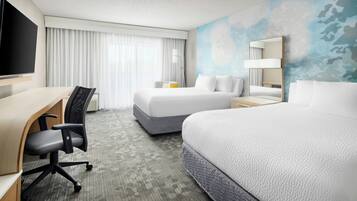 Room, 2 Queen Beds, Non Smoking | 1 bedroom, premium bedding, down comforters, desk