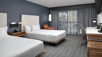 Premium bedding, pillow-top beds, in-room safe, desk