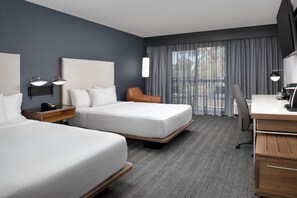 Premium bedding, pillow-top beds, in-room safe, desk