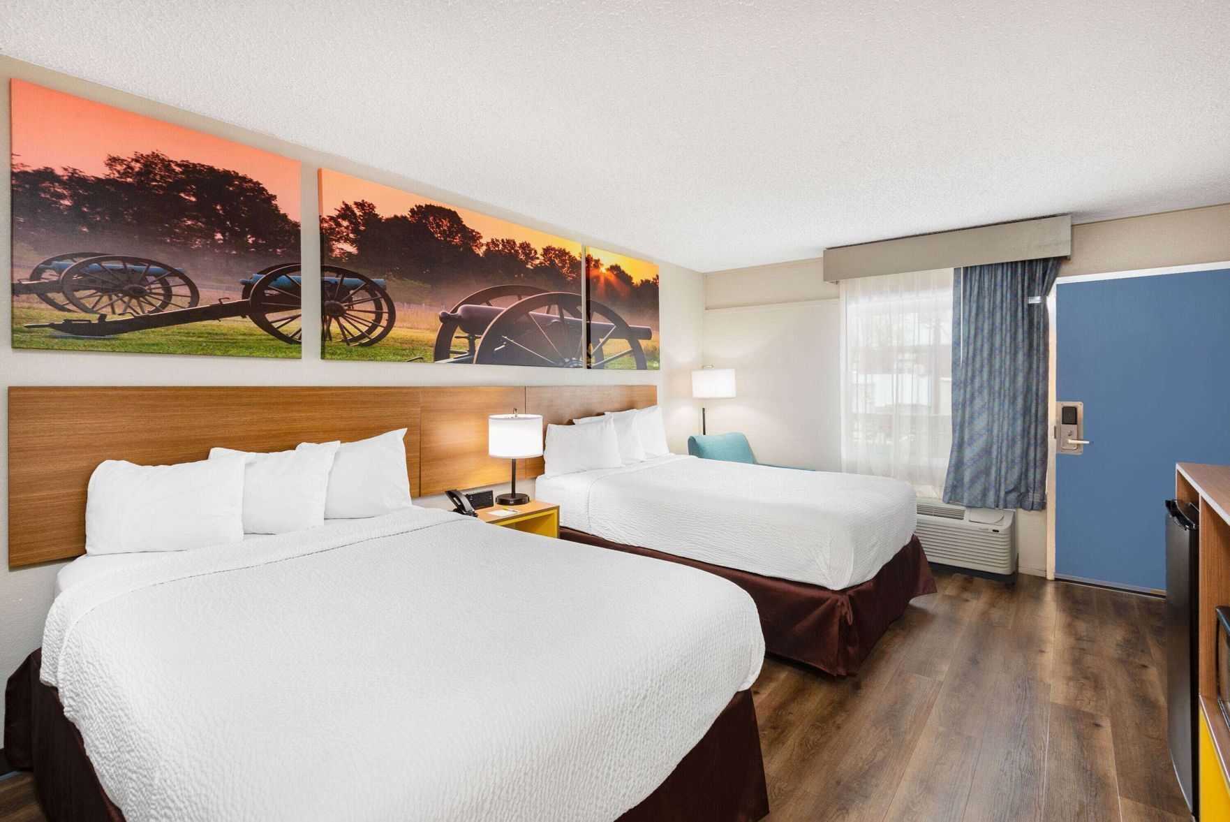In-room safe, desk, iron/ironing board, free cribs/infant beds