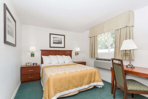 Desk, free WiFi, bed sheets