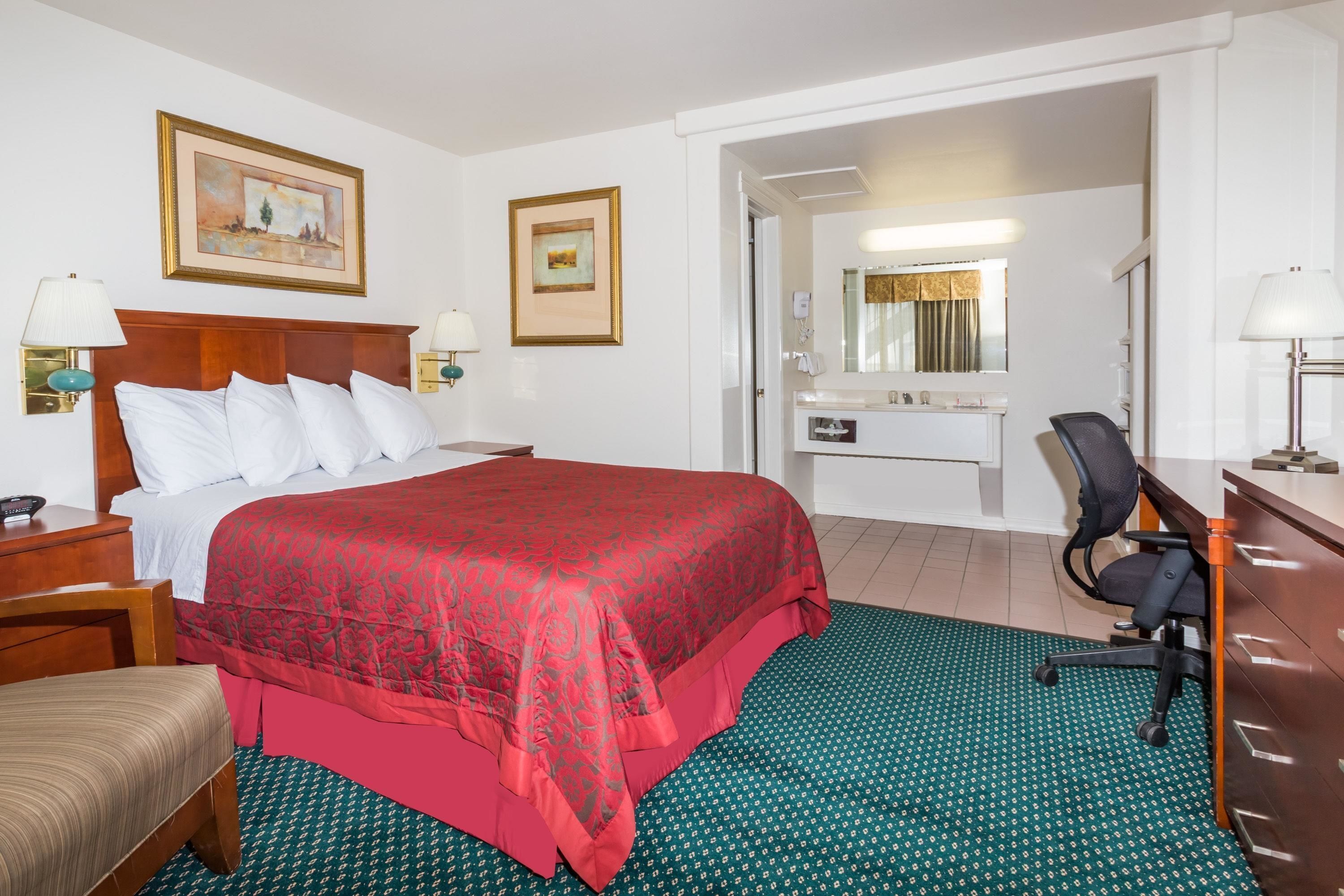 Desk, free WiFi, bed sheets