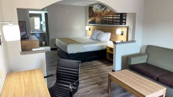 Desk, iron/ironing board, free WiFi, bed sheets