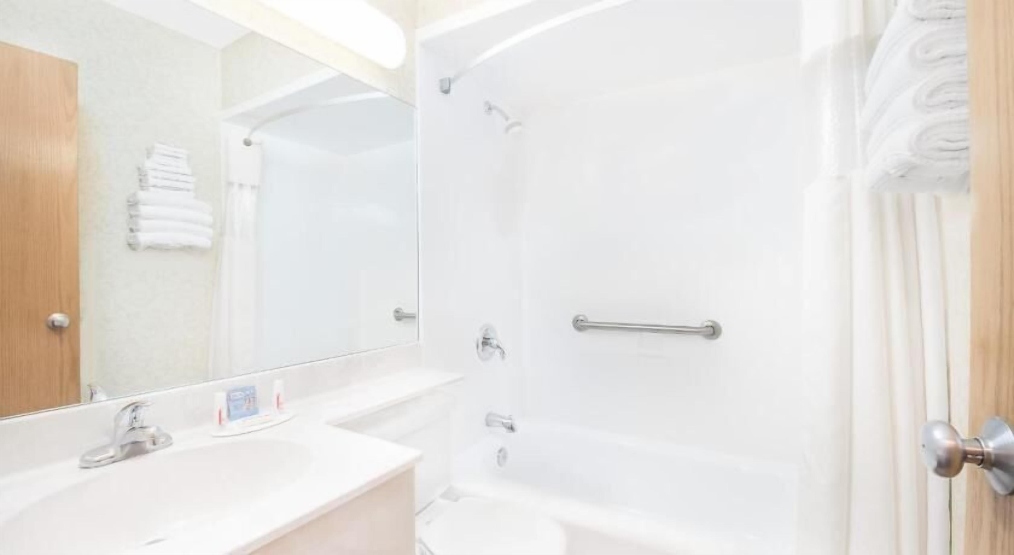 Bathroom | Combined shower/tub, free toiletries, hair dryer, towels