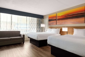Blackout curtains, free WiFi, bed sheets