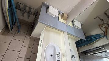 Free toiletries, hair dryer, towels