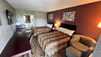 Double Room | Desk, laptop workspace, blackout curtains, iron/ironing board