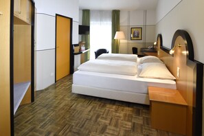 Standard Double Room, 1 Double Bed | Minibar, in-room safe, desk, laptop workspace