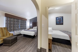 Family Suites, 2 Separate Rooms | Premium bedding, individually decorated, individually furnished, desk