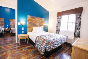 Family Suites, 2 Separate Rooms | Premium bedding, individually decorated, individually furnished, desk
