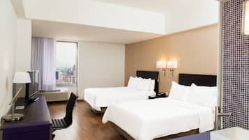 In-room safe, desk, iron/ironing board, free cribs/infant beds