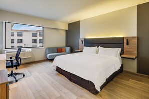 In-room safe, desk, laptop workspace, iron/ironing board