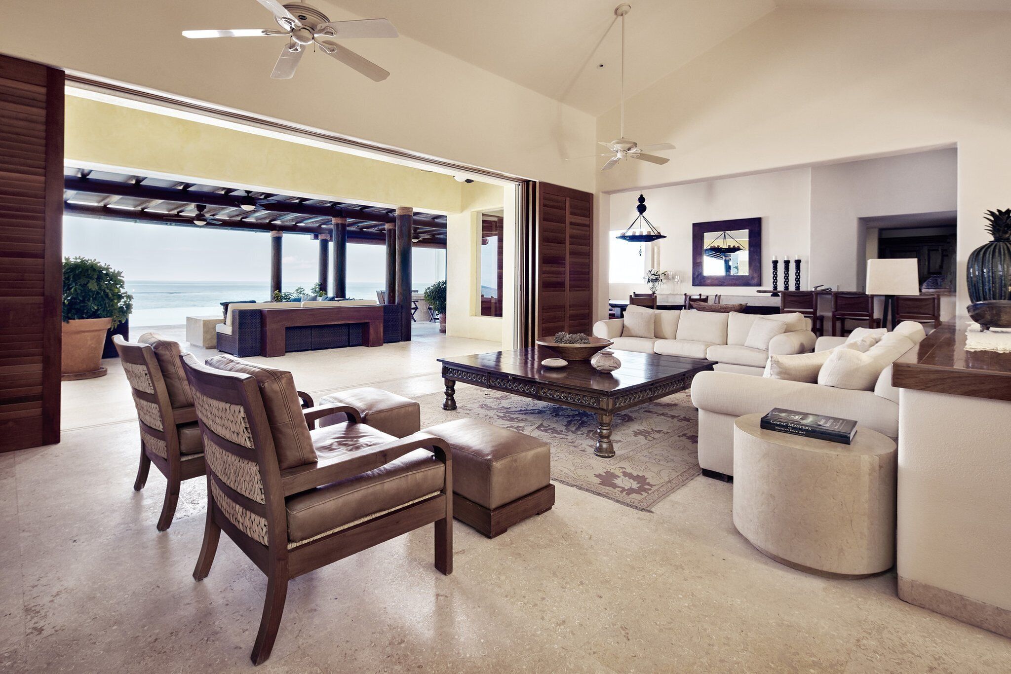 cielo oceanfront villa | living room | 27-inch tv with cable channels, dvd player, pay films