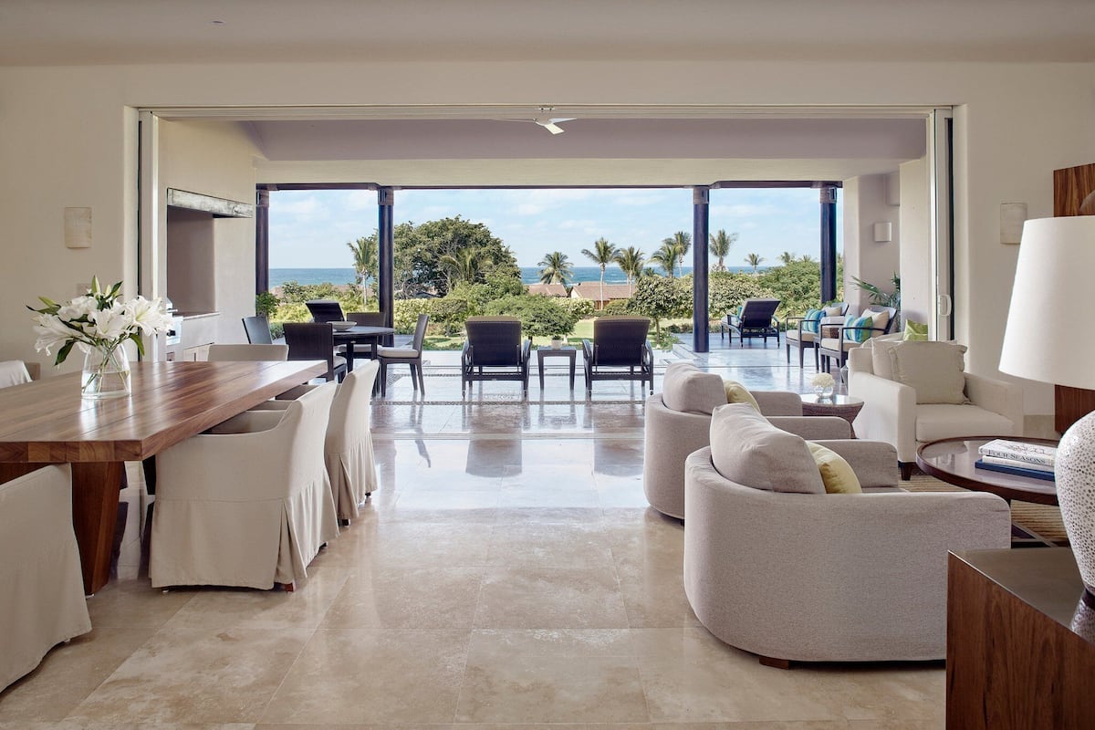 Ocean Residence | Living area | 27-inch TV with cable channels, DVD player, pay films