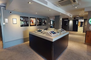 Check-in/check-out kiosk