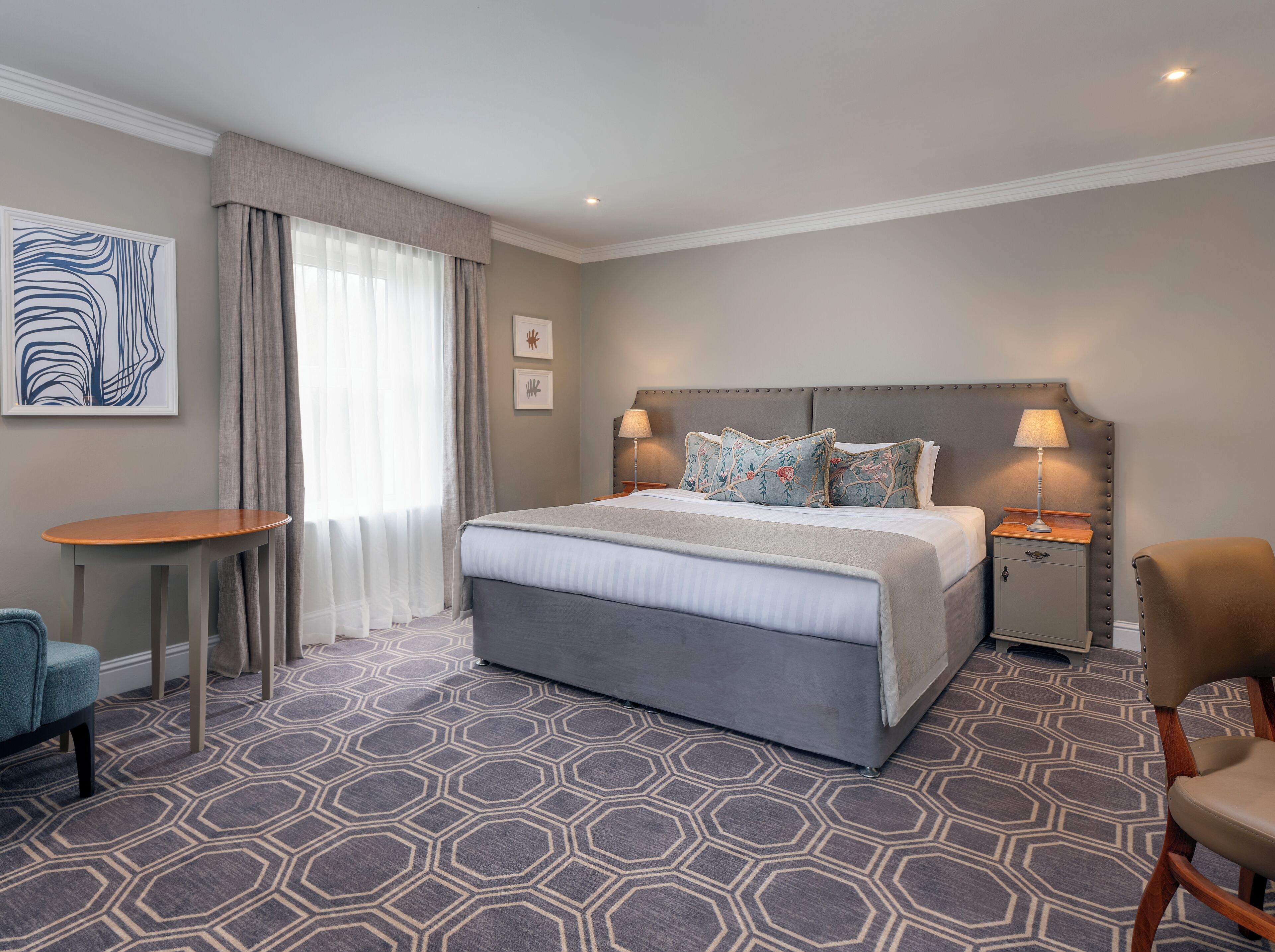 Hypo-allergenic bedding, individually decorated, individually furnished