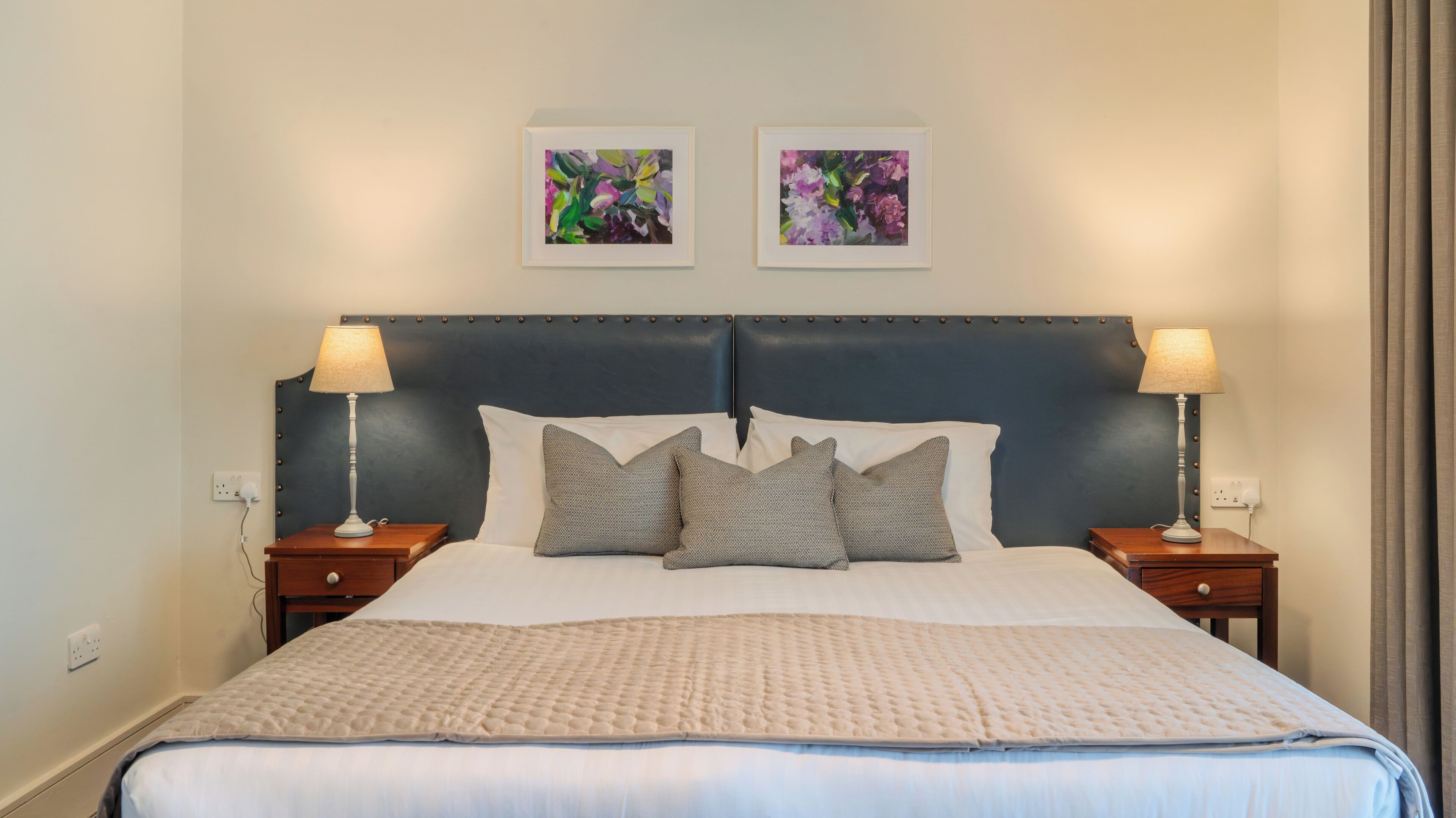 Hypo-allergenic bedding, individually decorated, individually furnished