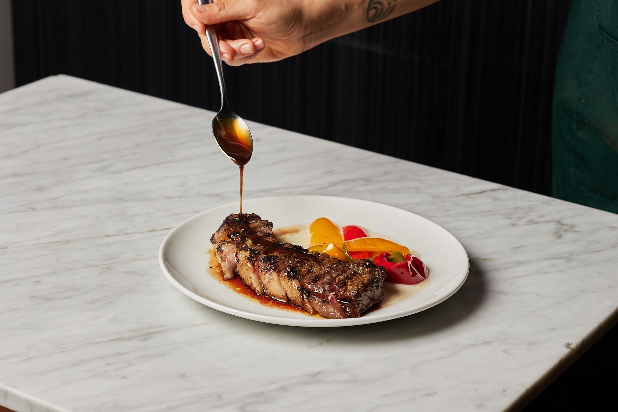 breakfast, lunch and dinner served