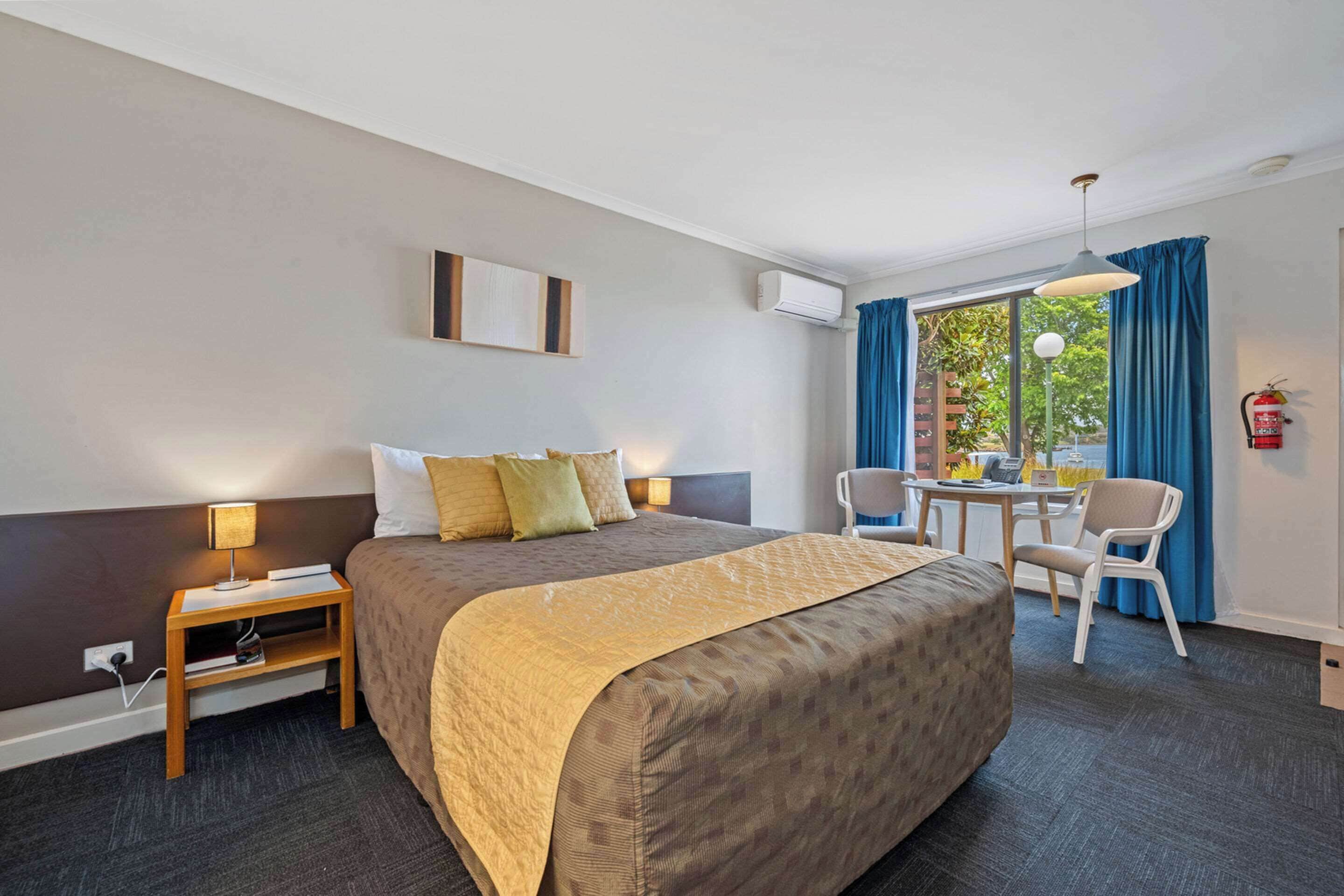 blackout curtains, iron/ironing board, free wifi, bed sheets