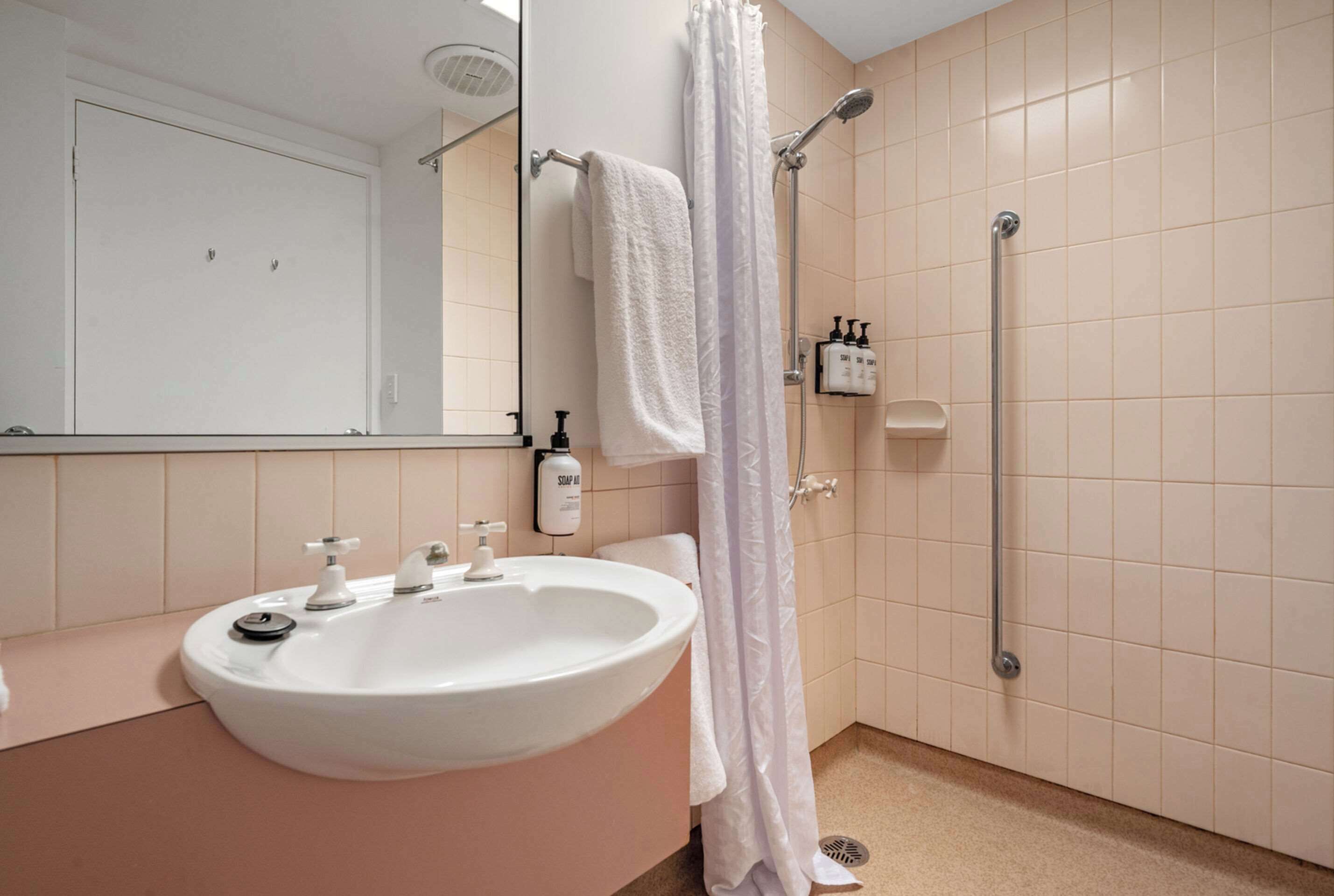 blackout curtains, iron/ironing board, free wifi, bed sheets