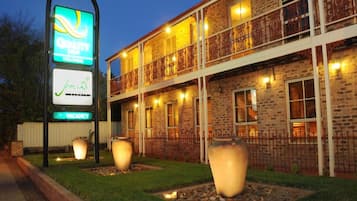 Front of property – evening/night