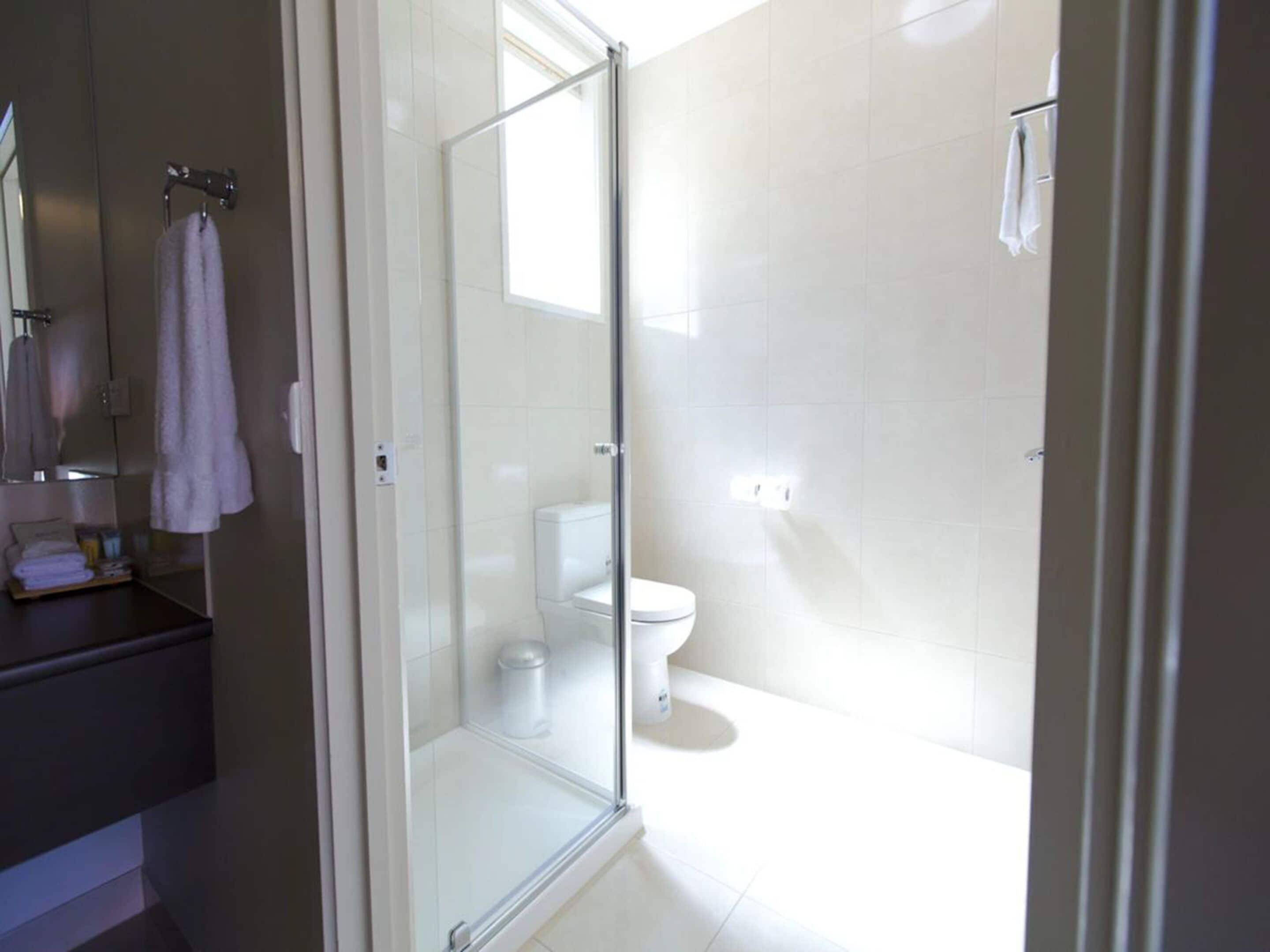 free toiletries, hair dryer, towels