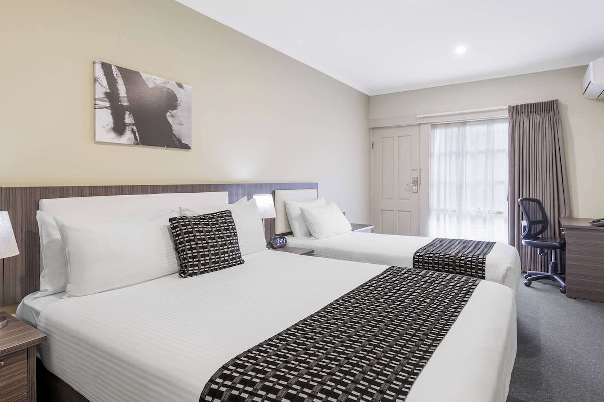 desk, iron/ironing board, free wifi, bed sheets