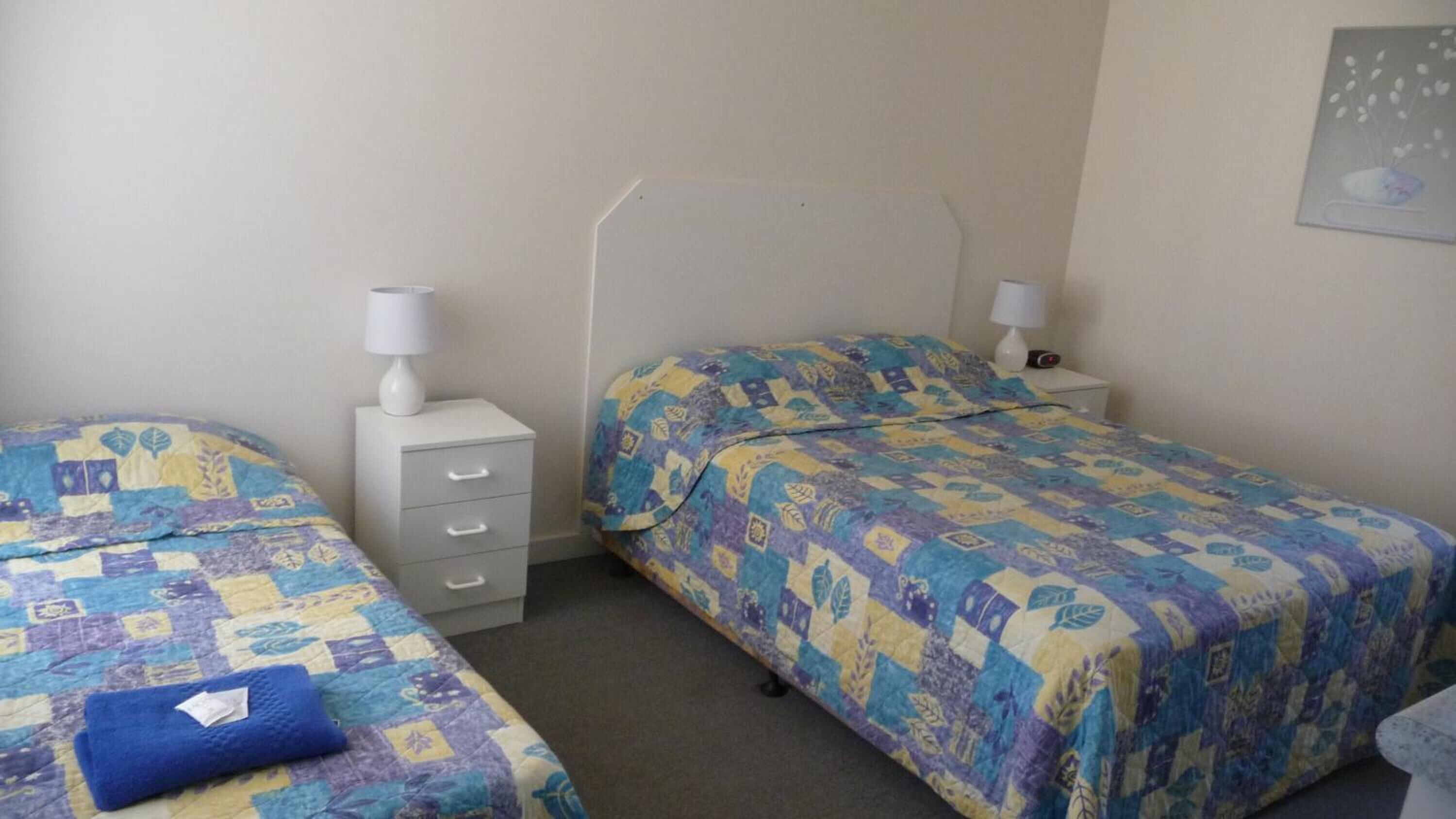 Blackout curtains, iron/ironing board, free WiFi, bed sheets