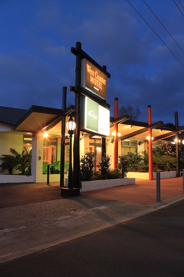 Front of property – evening/night