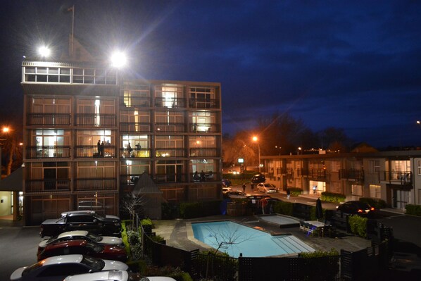 Front of property – evening/night