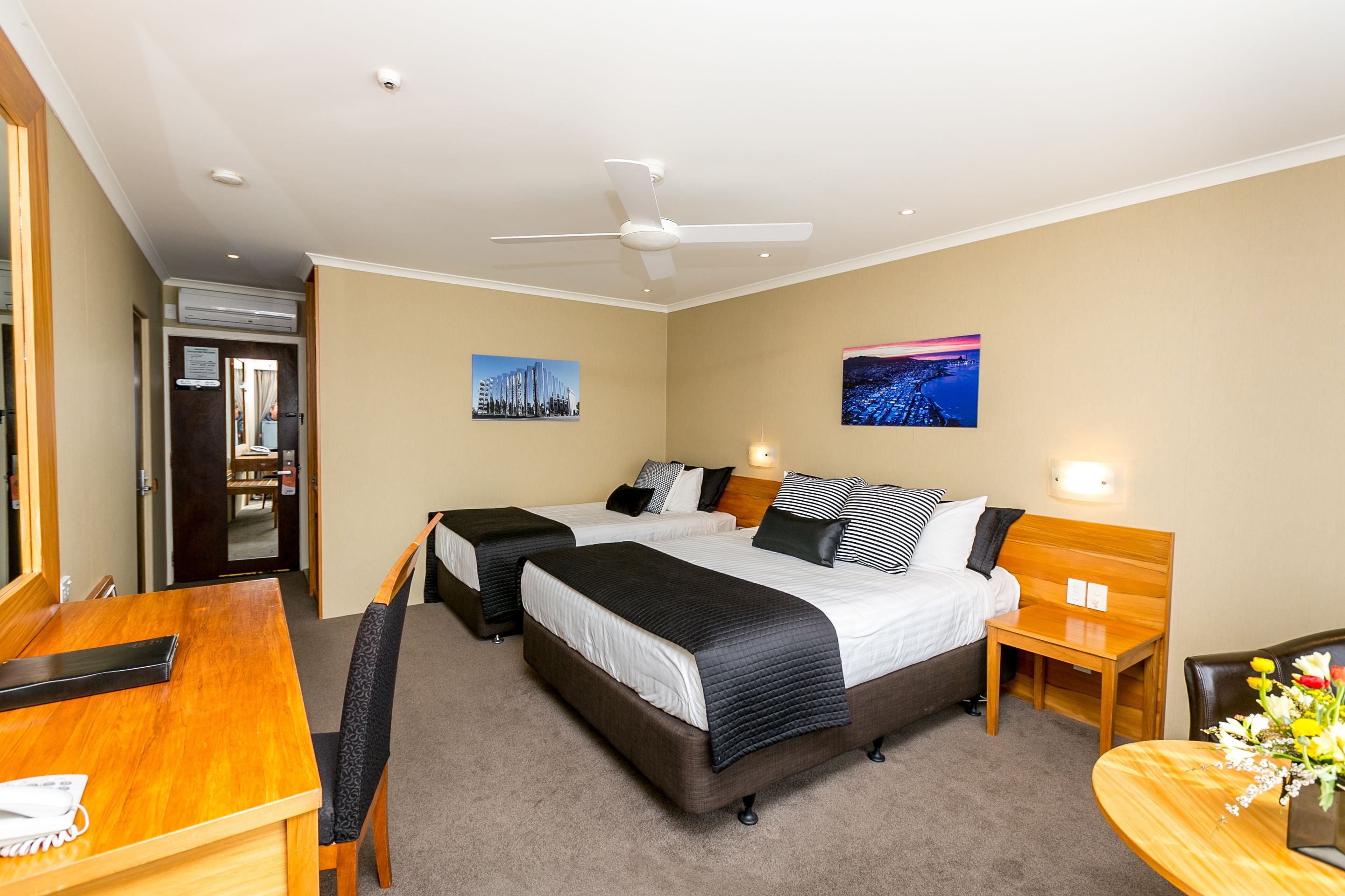 standard queen | desk, laptop workspace, iron/ironing board, free wifi