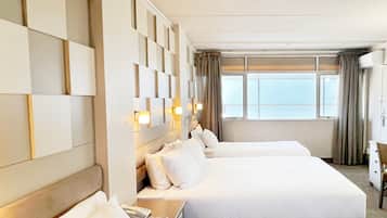 In-room safe, desk, laptop workspace, blackout curtains