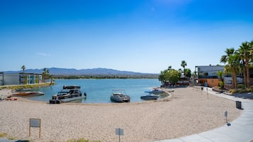 On the beach, beach towels, scuba diving, snorkeling