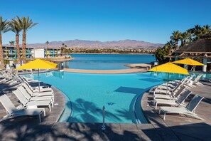 Outdoor pool, open 8:00 AM to 11:00 PM, pool cabanas (surcharge)