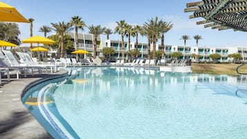 Outdoor pool, open 8:00 AM to 11:00 PM, pool cabanas (surcharge)