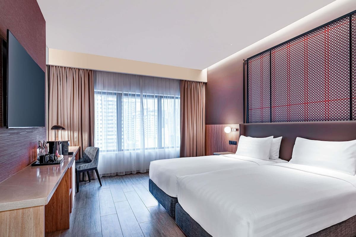 Minibar, in-room safe, desk, laptop workspace