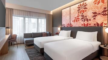 Executive Room, 2 Single Beds, City View | Minibar, in-room safe, desk, laptop workspace