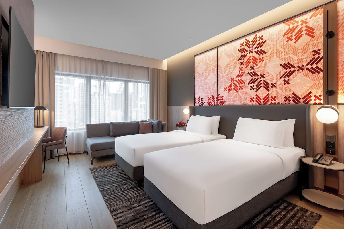 Executive Room, 2 Single Beds, City View