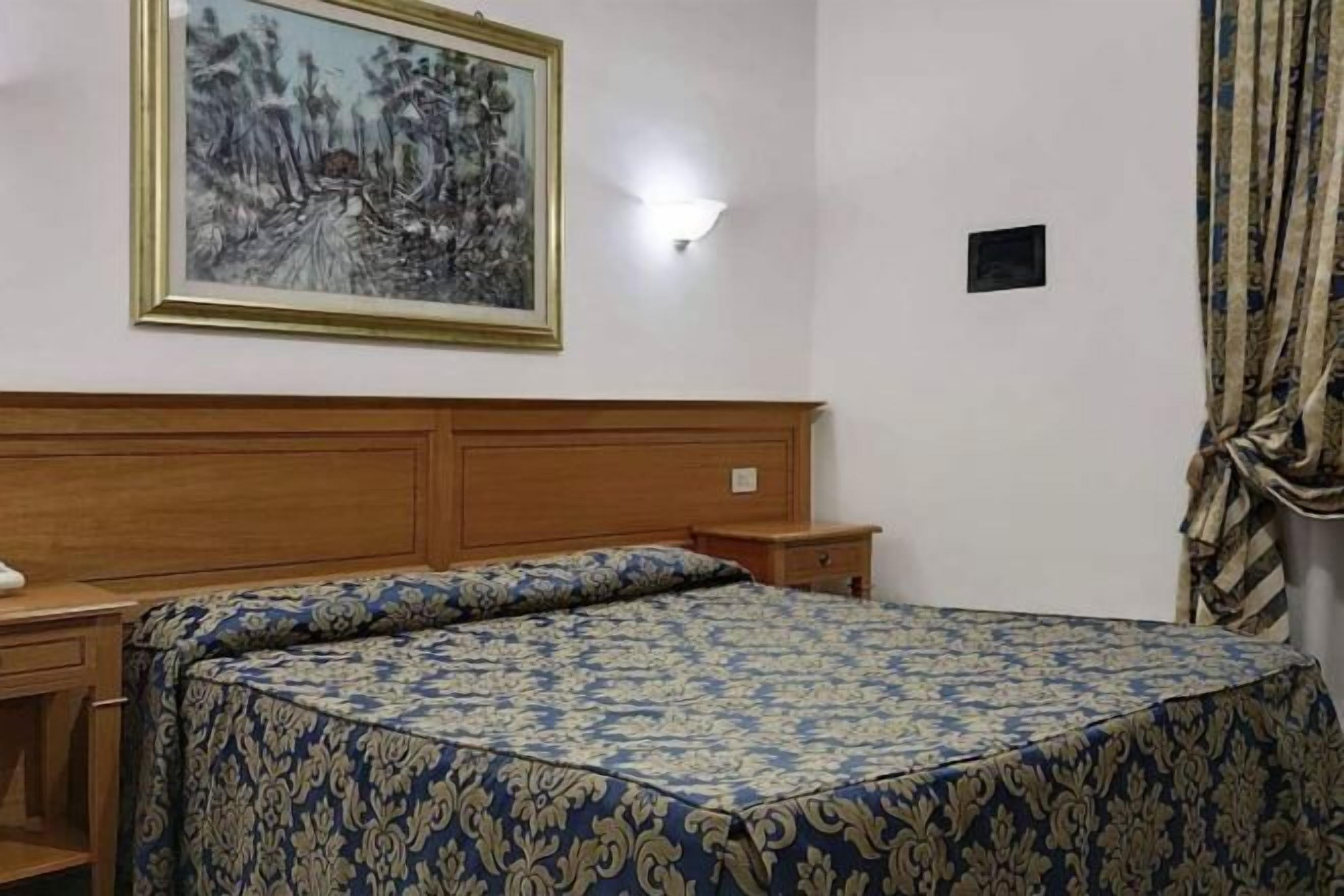 Down comforters, desk, blackout drapes, soundproofing