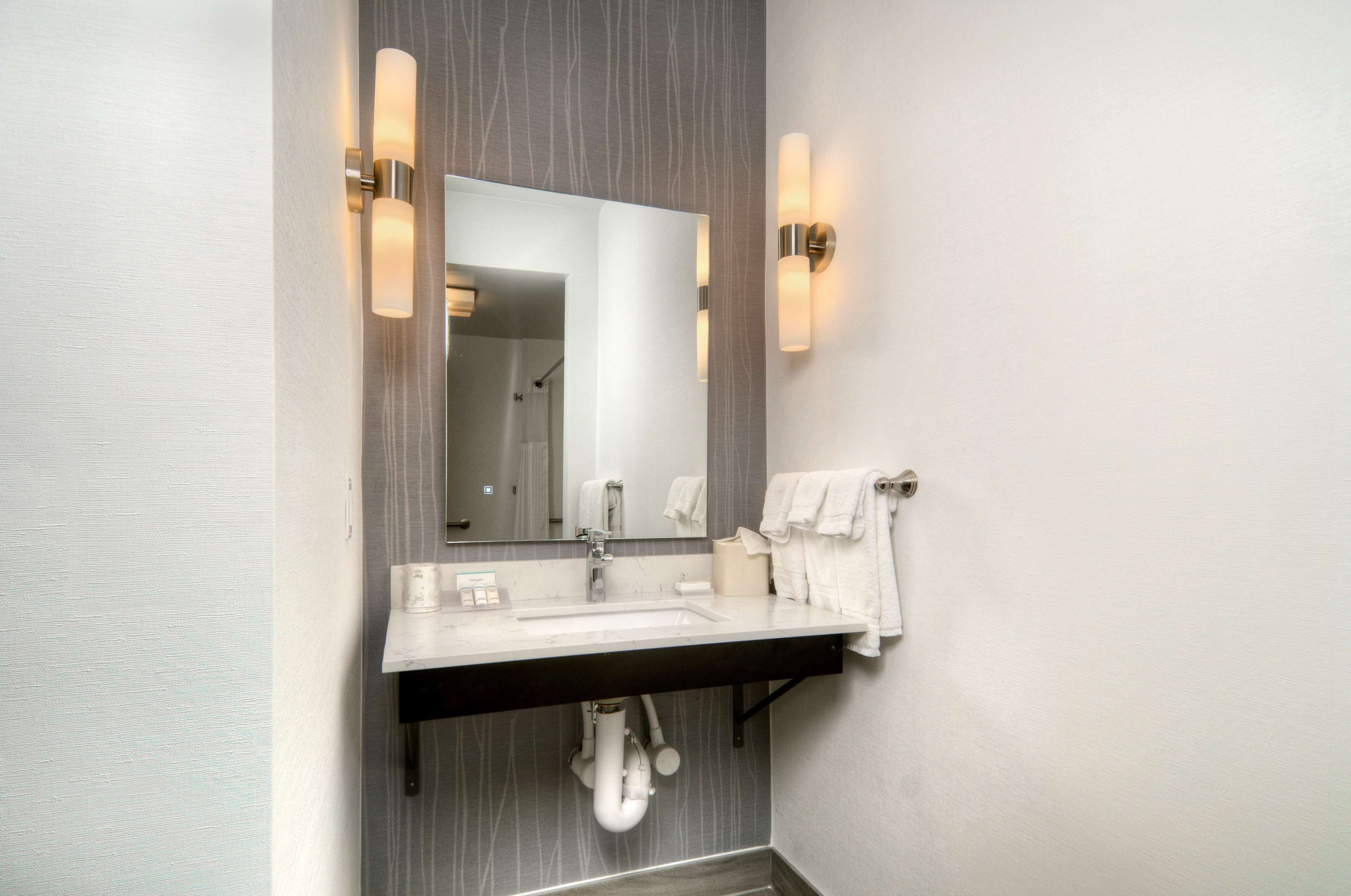 free toiletries, hair dryer, towels, soap