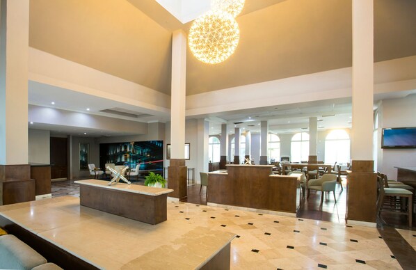 Sitteområde i lobbyen