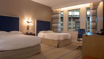 Premium bedding, pillowtop beds, in-room safe, desk