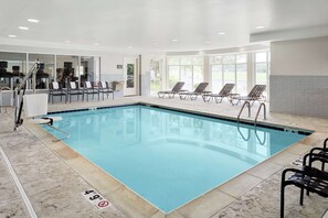 Indoor pool, open 6 AM to 10 PM, sun loungers