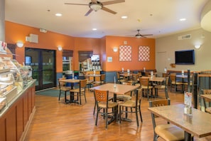 Free daily buffet breakfast