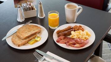 Free daily buffet breakfast