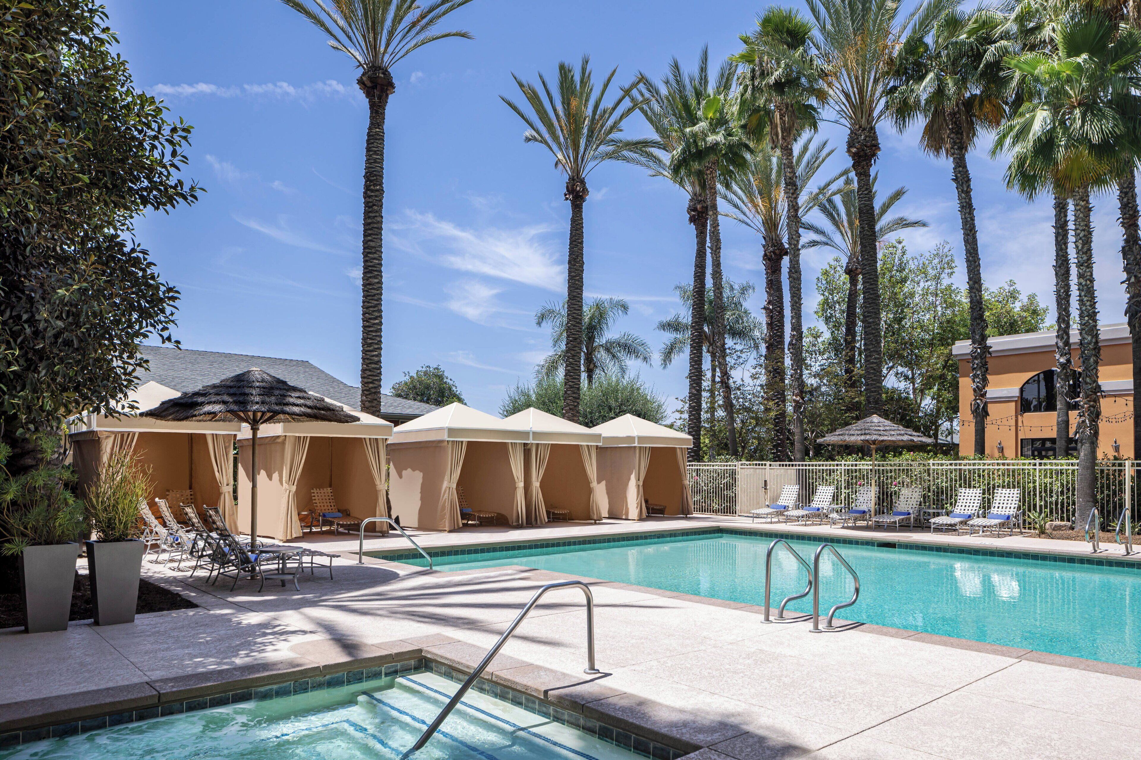 outdoor pool, open 8:00 am to 11:00 pm, free pool cabanas, pool loungers